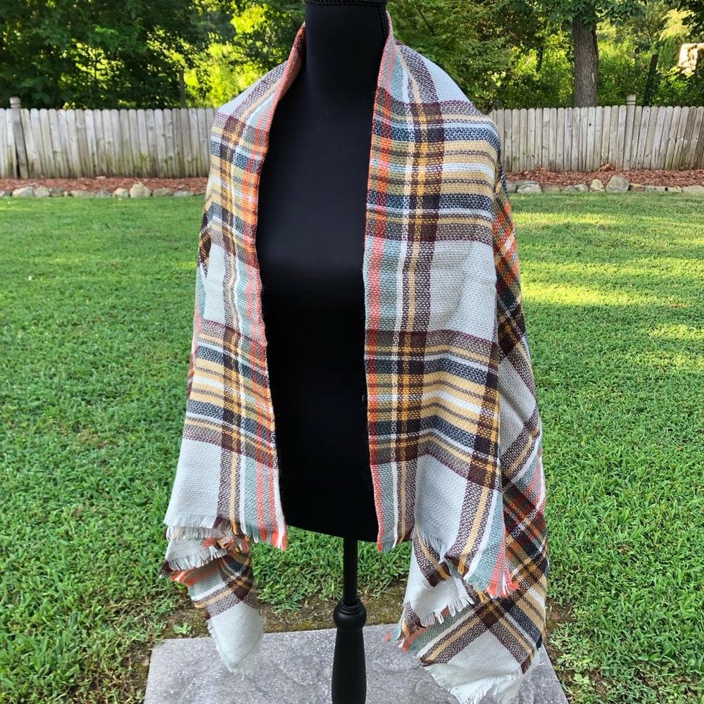Plaid Multicolor Scarf